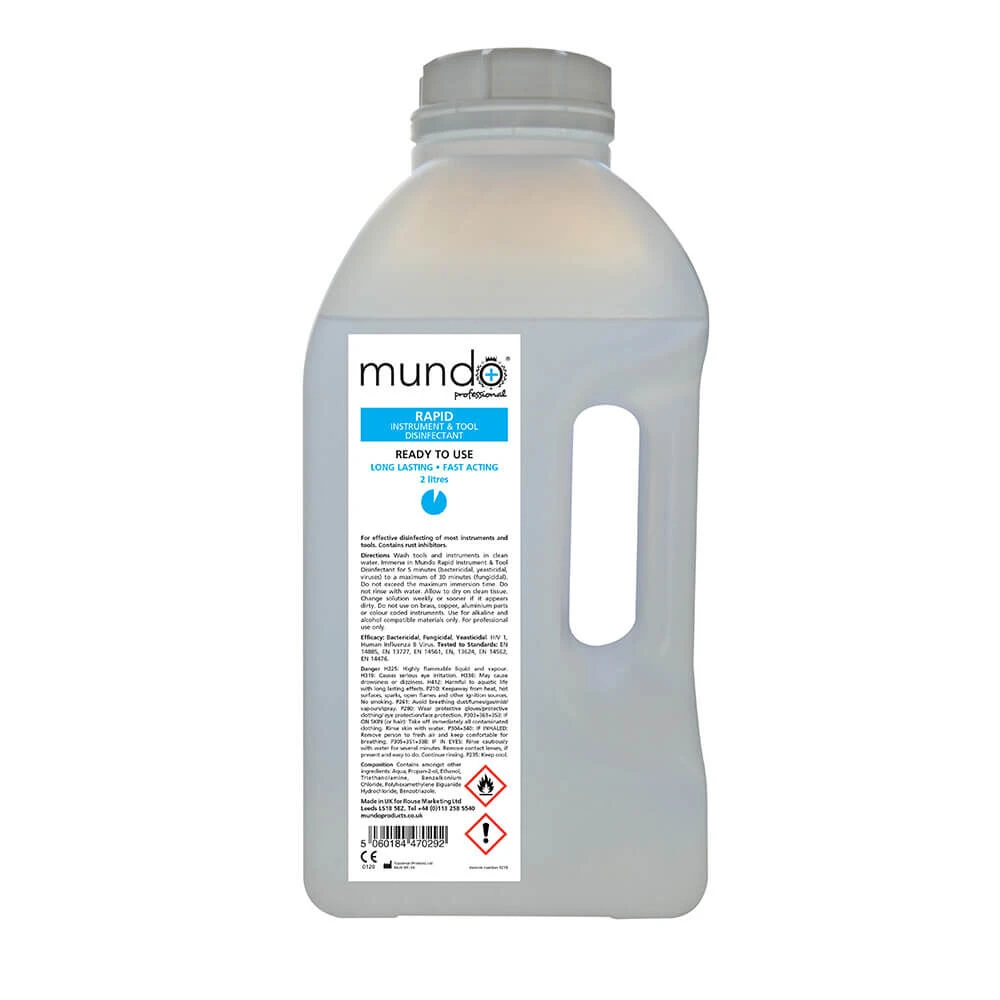 Mundo Rapid Instrument And Tool Disinfectant 2l 3 Mundo Rapid Instrument And Tool Disinfectant 2l