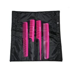 Denman Precision Comb Set Pink
