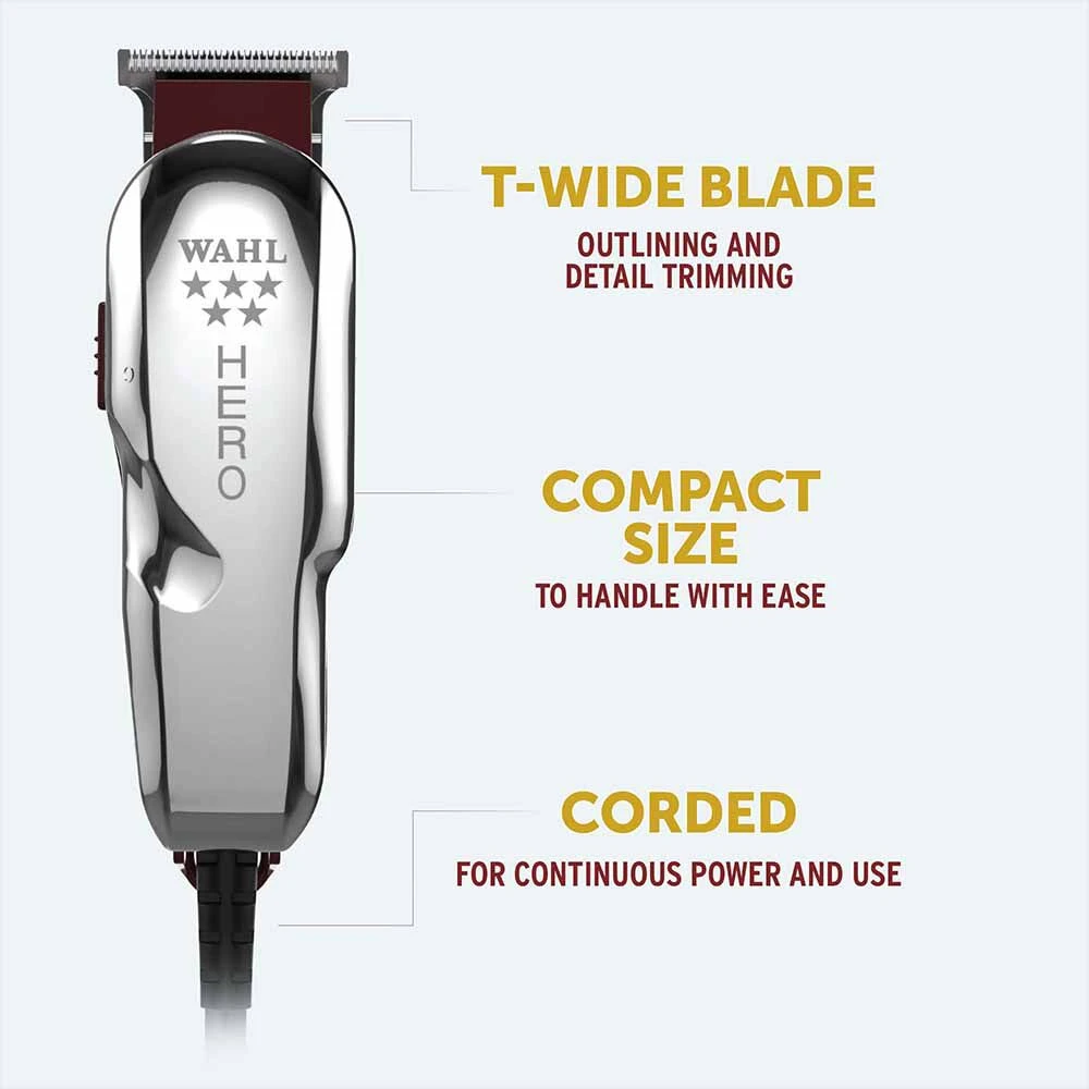 WAHL Hero T Blade Corded Trimmer Kit 4 WAHL Hero T Blade Corded Trimmer Kit - Image 2