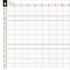 Agenda Salon Concepts Stationery Loose Leaf Refill Assistant Size 6