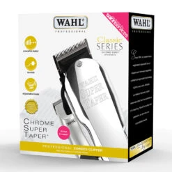 WAHL Chrome Super Taper Bonus Kit With Free Micro Finisher Trimmer