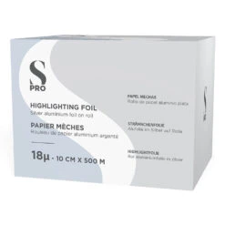 S-PRO Silver Aluminium Highlighting Foil, 18 Microns, 10cm X 500m