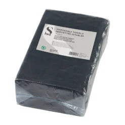 S-PRO Disposable Towels, Black, Pack Of 50