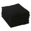 S-PRO Bleach Resistant Towels, Black, Pack Of 6