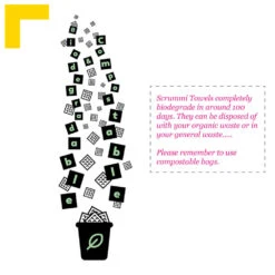 Scrummi Biodegradable Waffle White Disposable Towels, Pack Of 500 13 Scrummi Biodegradable Waffle White Disposable Towels, Pack Of 500 -Care Products Shop 723667 4