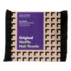 Scrummi Biodegradable Waffle Black Disposable Towels, Pack Of 500