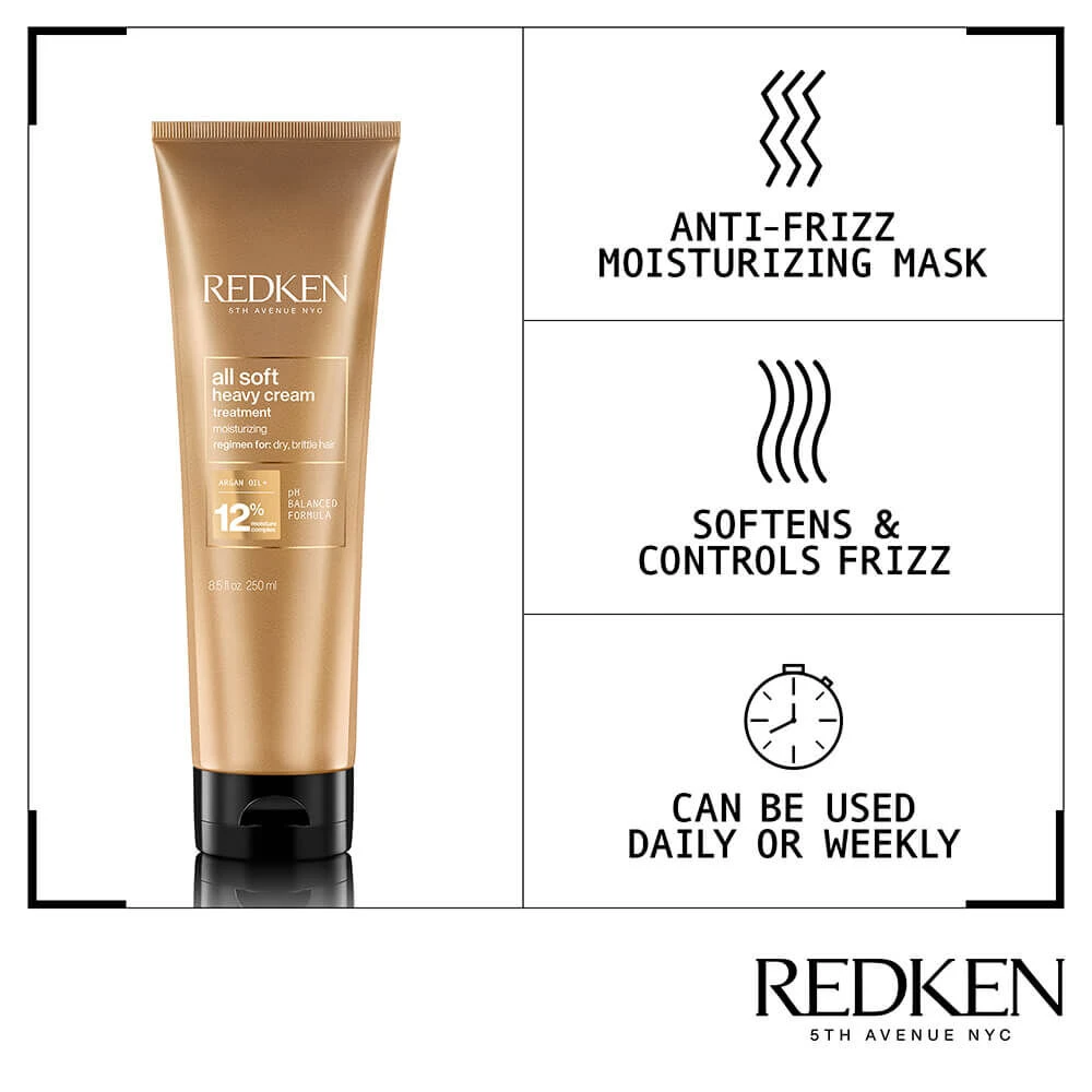 Redken All Soft Heavy Cream Treatment 250ml 4 Redken All Soft Heavy Cream Treatment 250ml - Image 2