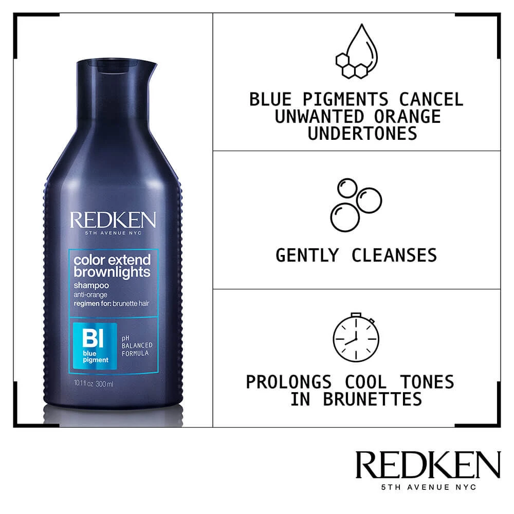 Redken Color Extend Brownlights Shampoo 300ml 4 Redken Color Extend Brownlights Shampoo 300ml - Image 2