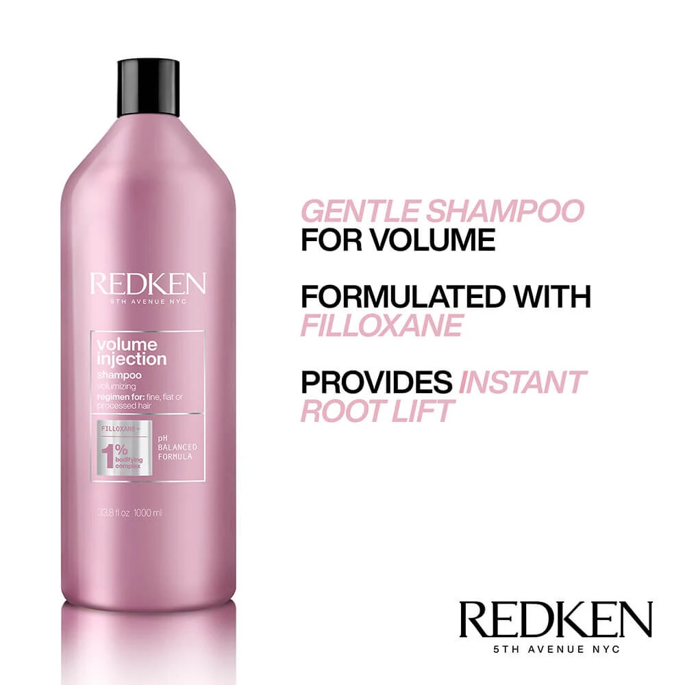 Redken Volume Injection Shampoo 1000ml 4 Redken Volume Injection Shampoo 1000ml - Image 2