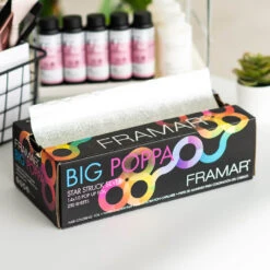 Framar Big Poppa Star Struck Silver Pop-Up Foil Sheets, 14x10" Pack Of 250 -Care Products Shop 815843 2