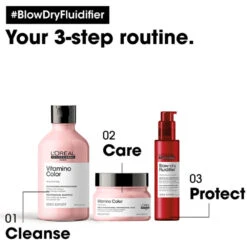 L'Oréal Professionel Serie Expert Blow-Dry Fluidifier 10-in-1 Shape Memory Leave-In Cream 150ml -Care Products Shop 815998 3