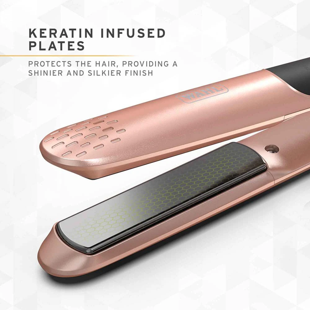 WAHL Pro Glide Hair Straightener In Rose Gold 6 WAHL Pro Glide Hair Straightener In Rose Gold - Image 4