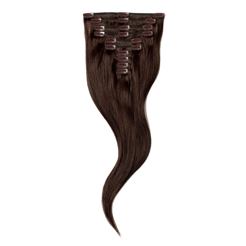 Wildest Dreams 100% Human Hair Clip-In Extensions, Full Head, 18 Inch/88g -1B Barely Black 3 Wildest Dreams 100% Human Hair Clip-In Extensions, Full Head, 18 Inch/88g -1B Barely Black