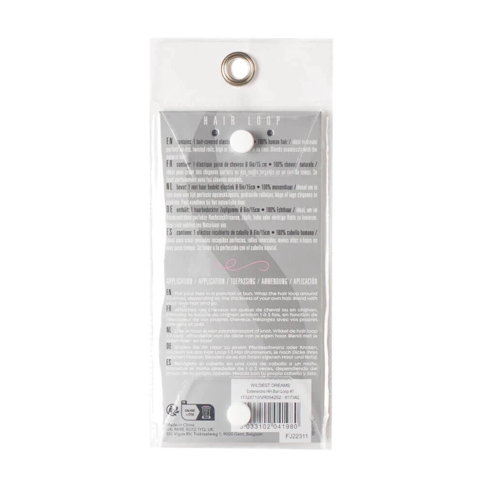 Wildest Dreams Extensions HH Bun Loop 1B - Barely Black 4 Wildest Dreams Extensions HH Bun Loop 1B - Barely Black - Image 2