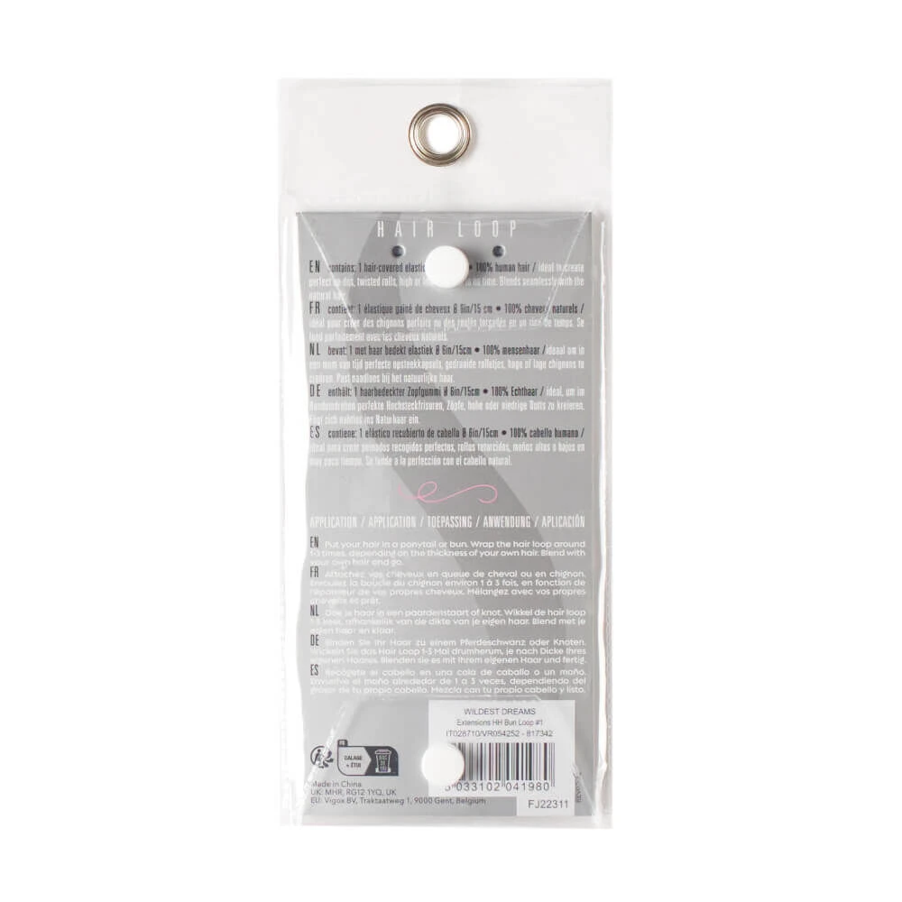 Wildest Dreams Extensions HH Bun Loop 1 - Blackest Black 4 Wildest Dreams Extensions HH Bun Loop 1 - Blackest Black - Image 2