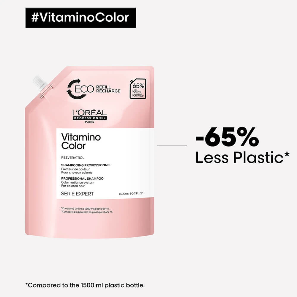 L'Oréal Professionnel Serie Expert Vitamino Color Professional Shampoo Refill 1500ml 5 L'Oréal Professionnel Serie Expert Vitamino Color Professional Shampoo Refill 1500ml - Image 3