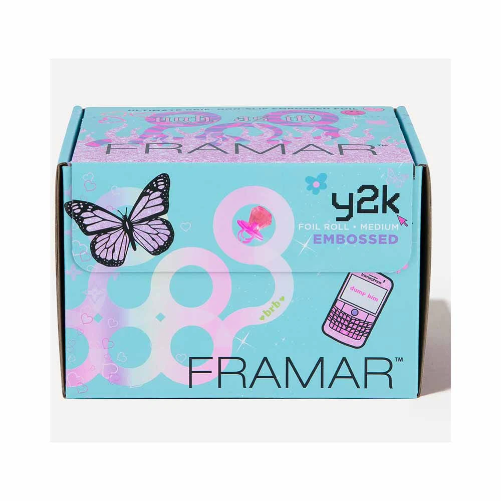 Framar Y2K Hair Foil Roll, Medium Embossed, 320ft 3 Framar Y2K Hair Foil Roll, Medium Embossed, 320ft