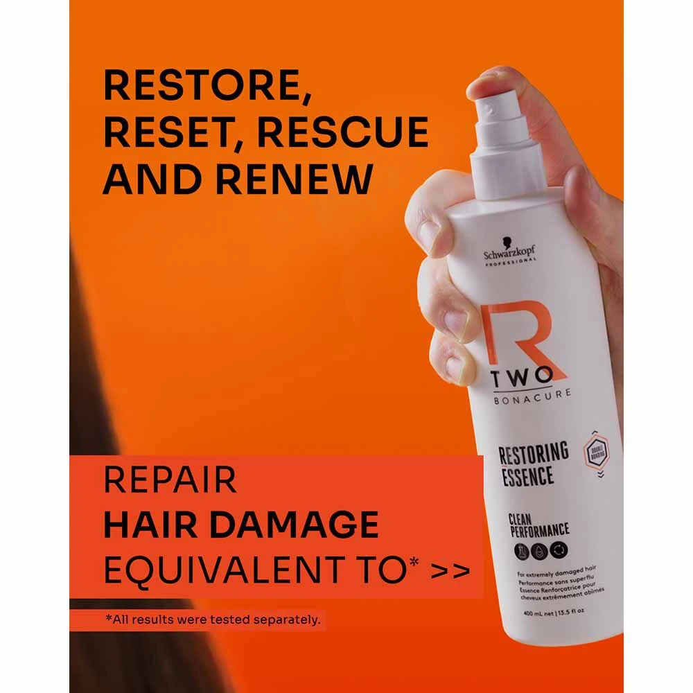 Schwarzkopf Professional Bonacure R-TWO Restoring Essence 400ml 5 Schwarzkopf Professional Bonacure R-TWO Restoring Essence 400ml - Image 3