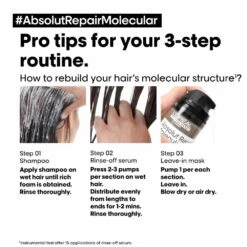 L'Oréal Professionnel Serie Expert Absolut Repair Molecular Shampoo 1500ml -Care Products Shop 818702 7