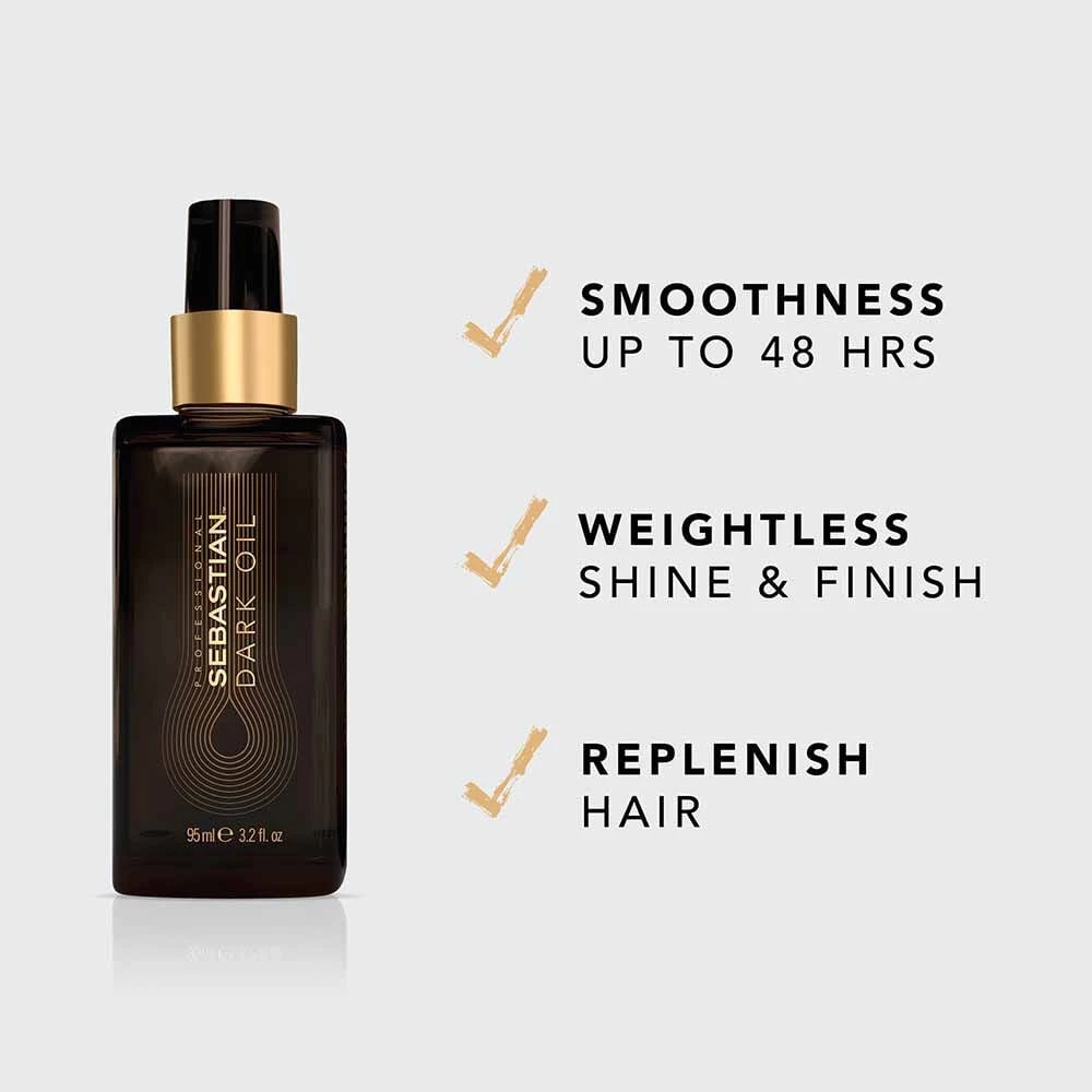 Sebastian Professional Dark Oil Lightweight Styling Oil 95ml 4 Sebastian Professional Dark Oil Lightweight Styling Oil 95ml - Image 2