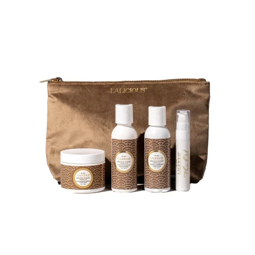 LaLicious Glow On The Go Brown Sugar Vanilla Travel Set 3 LaLicious Glow On The Go Brown Sugar Vanilla Travel Set