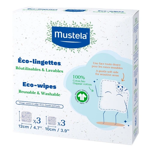 Mustela Reusable And Washable Eco-Wipes 3 Mustela Reusable And Washable Eco-Wipes